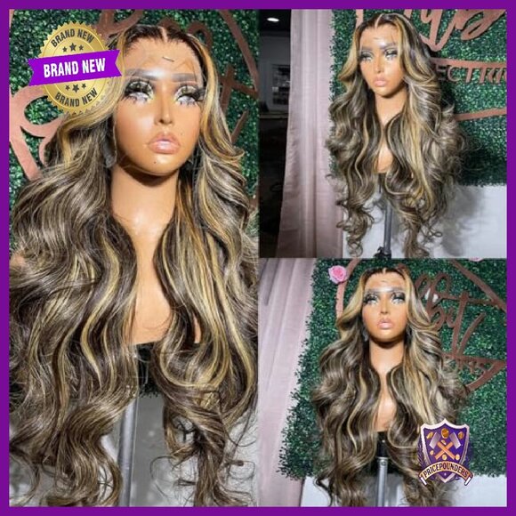 28 Inch Human Hair Lace Front Wig 13x6 HD Lace Body Wave 180% Density